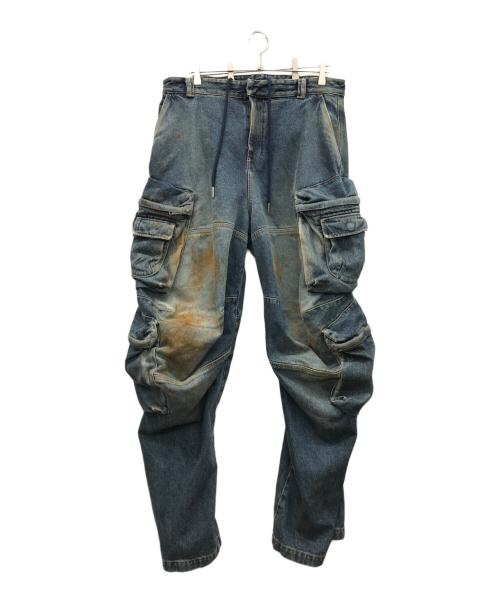 DIESEL（ディーゼル）DIESEL (ディーゼル) デニムモンスターカーゴパンツ インディゴ サイズ:32の古着・服飾アイテム