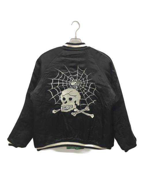 Dry Bones（ドライボーンズ）Dry Bones (ドライボーンズ) リバーシブルスカジャン ブラック×グリーン サイズ:42の古着・服飾アイテム