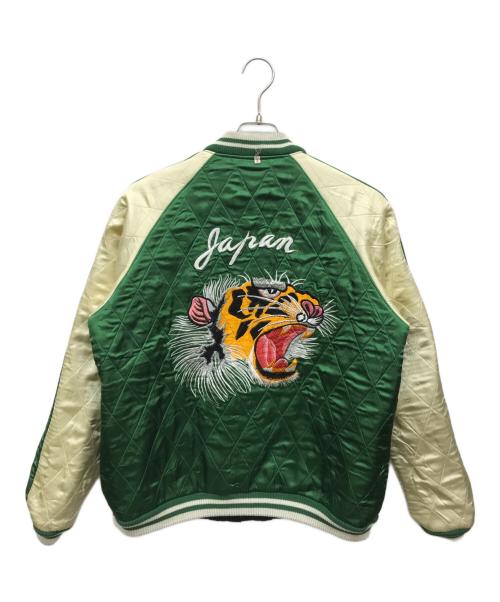 Dry Bones（ドライボーンズ）Dry Bones (ドライボーンズ) リバーシブルスカジャン ブラック×グリーン サイズ:42の古着・服飾アイテム