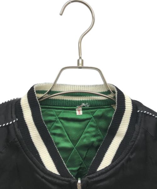 Dry Bones（ドライボーンズ）Dry Bones (ドライボーンズ) リバーシブルスカジャン ブラック×グリーン サイズ:42の古着・服飾アイテム