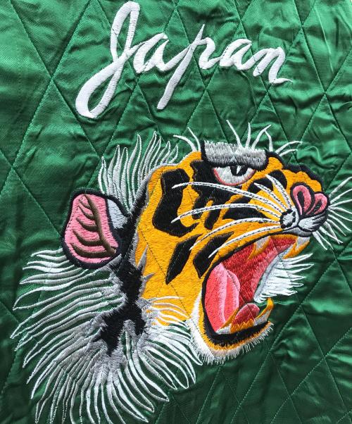 Dry Bones（ドライボーンズ）Dry Bones (ドライボーンズ) リバーシブルスカジャン ブラック×グリーン サイズ:42の古着・服飾アイテム