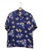 Sun Surfサンサーフ）の古着「アロハシャツ」｜ネイビー