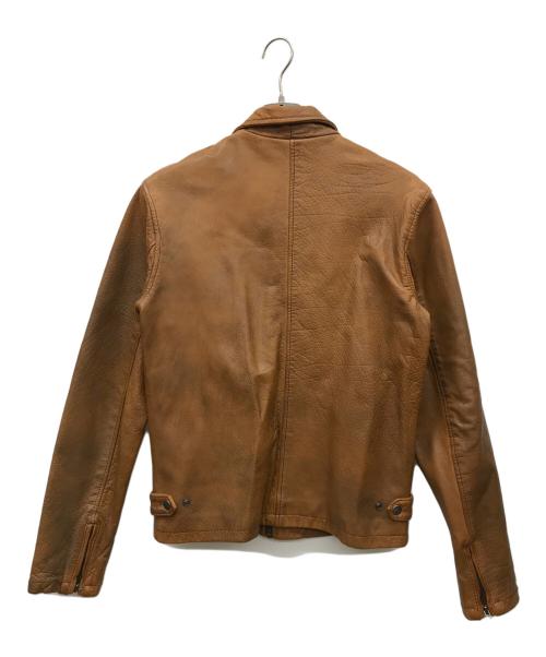 NUDIE JEANS（ヌーディー・ジーンズ）NUDIE JEANS (ヌーディー・ジーンズ) カウレザージャケット ブラウン サイズ:XSの古着・服飾アイテム