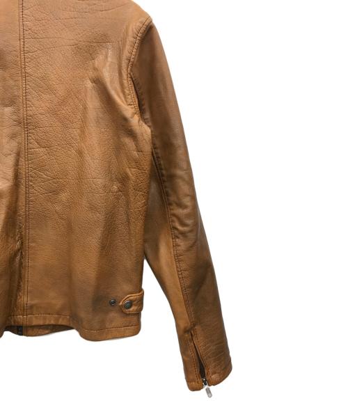 NUDIE JEANS（ヌーディー・ジーンズ）NUDIE JEANS (ヌーディー・ジーンズ) カウレザージャケット ブラウン サイズ:XSの古着・服飾アイテム