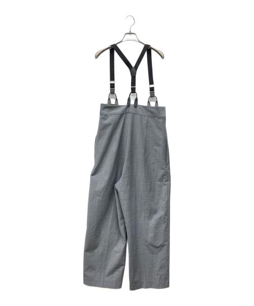 H BEAUTY&YOUTH（エイチ ビューティー&ユース）H BEAUTY&YOUTH (エイチ ビューティー&ユース) トロピカルハイウエストサスペンダーパンツ グレー サイズ:MEDIUM EU38の古着・服飾アイテム