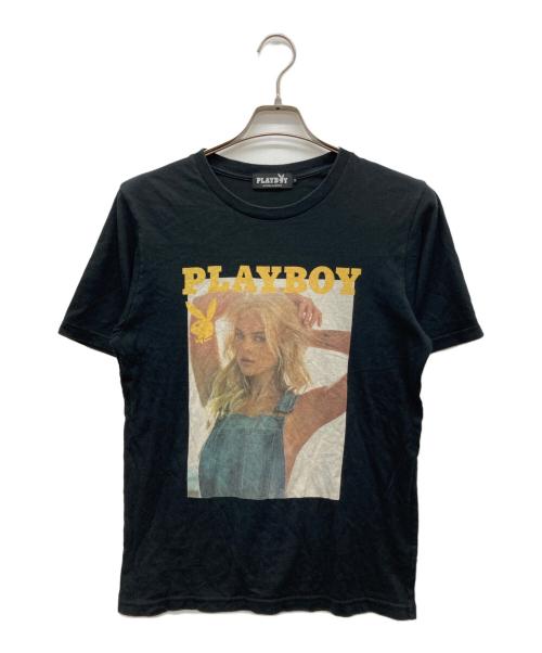 PLAY BOY（プレイボーイ）PLAY BOY (プレイボーイ) Hysteric Glamour (ヒステリックグラマー) 半袖カットソー ブラック サイズ:Sの古着・服飾アイテム