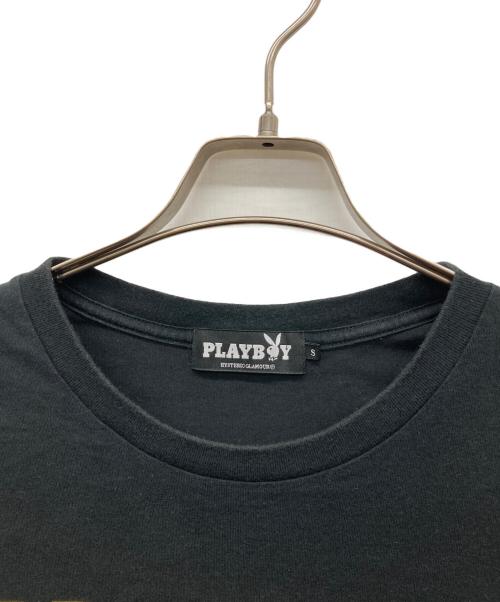PLAY BOY（プレイボーイ）PLAY BOY (プレイボーイ) Hysteric Glamour (ヒステリックグラマー) 半袖カットソー ブラック サイズ:Sの古着・服飾アイテム