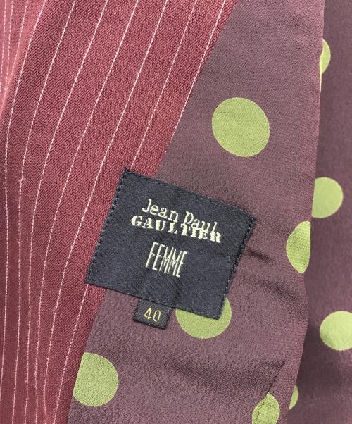 Jean Paul Gaultier FEMME（ジャンポールゴルチエ フェム）Jean Paul Gaultier FEMME (ジャンポールゴルチェフェム) セットアップ ブラウン サイズ:40の古着・服飾アイテム