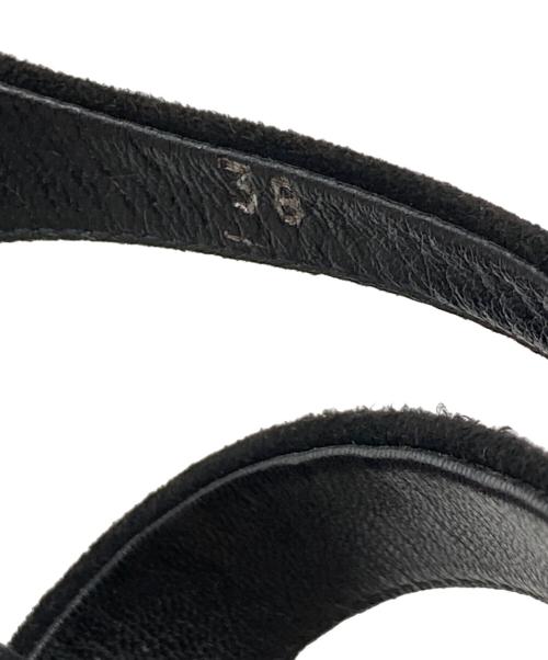 MIU MIU（ミュウミュウ）MIU MIU (ミュウミュウ) ハイヒールサンダル ブラック サイズ:38の古着・服飾アイテム