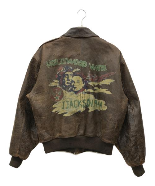 USED（ユーズド）USED (ユーズド) レザージャケット ブラウン サイズ:不明の古着・服飾アイテム