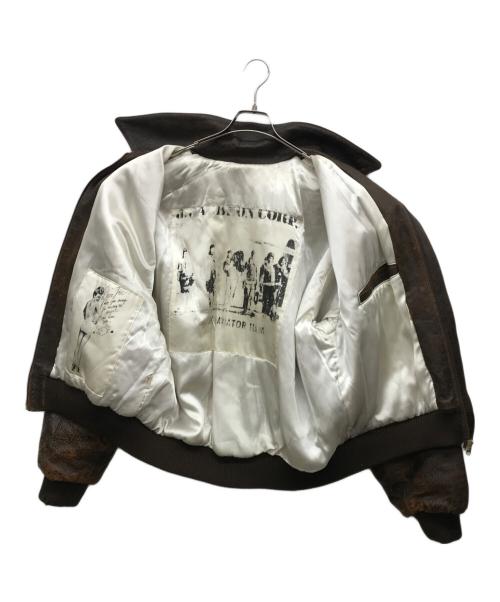 USED（ユーズド）USED (ユーズド) レザージャケット ブラウン サイズ:不明の古着・服飾アイテム