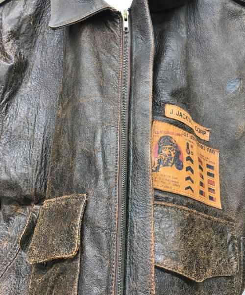 USED（ユーズド）USED (ユーズド) レザージャケット ブラウン サイズ:不明の古着・服飾アイテム