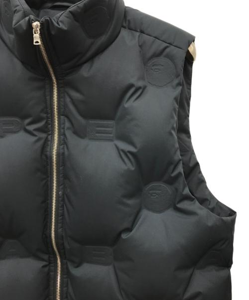 A BATHING APE（ア ベイシング エイプ）A BATHING APE (アベイシングエイプ) ダウンベスト ブラック サイズ:Lの古着・服飾アイテム