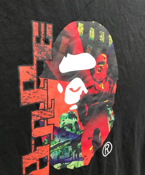 A BATHING APE（ア ベイシング エイプ）A BATHING APE (アベイシングエイプ) 半袖カットソー ブラック サイズ:2XLの古着・服飾アイテム