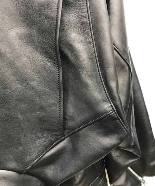beautiful people（ビューティフルピープル）beautiful people (ビューティフルピープル) double-end vintage leather ridersjacket ブラック サイズ:40の古着・服飾アイテム