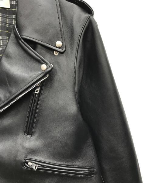 beautiful people（ビューティフルピープル）beautiful people (ビューティフルピープル) double-end vintage leather ridersjacket ブラック サイズ:40の古着・服飾アイテム