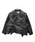 beautiful people（ビューティフルピープル）の古着「double-end vintage leather ridersjacket」｜ブラック