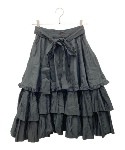 BLACK PEACE NOW（ブラックピースナウ）BLACK PEACE NOW (ブラックピースナウ) フリルスカート ブラック サイズ:Mの古着・服飾アイテム