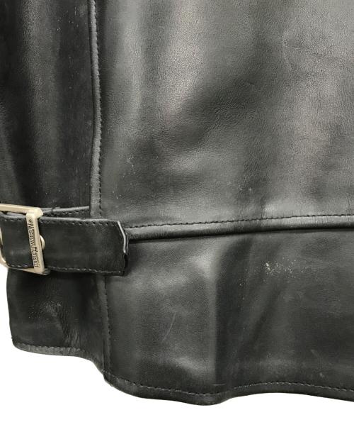 HARLEY-DAVIDSON（ハーレーダビッドソン）HARLEY-DAVIDSON (ハーレーダビッドソン) カウレザージャケット ブラック サイズ:XSの古着・服飾アイテム