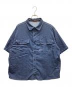 Denhamデンハム）の古着「半袖シャツ」｜インディゴ