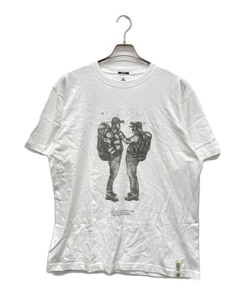 Denham（デンハム）Denham (デンハム) MOUNTAIN RESEARCH (マウンテンリサーチ) 半袖カットソー ホワイト サイズ:XLの古着・服飾アイテム