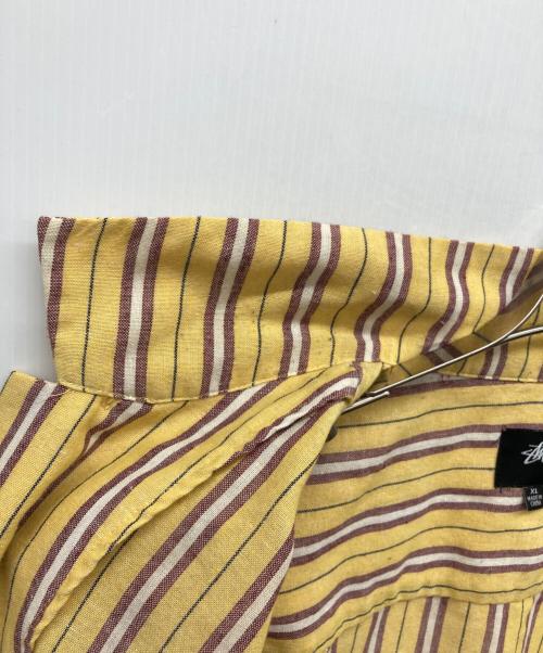 stussy（ステューシー）stussy (ステューシー) オープンカラーシャツ イエロー サイズ:XLの古着・服飾アイテム