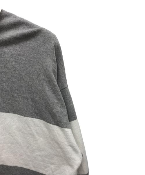 CLANE（クラネ）CLANE (クラネ) スキッパーシャツ ホワイト×グレー サイズ:2の古着・服飾アイテム