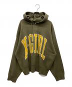 X-GIRLエックスガール）の古着「パーカー」｜オリーブ