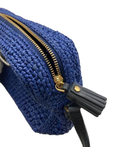 ANYA HINDMARCH（アニヤ・ハインドマーチ）ANYA HINDMARCH (アニヤハインドマーチ) アイズ クロスボディーバック ブルーの古着・服飾アイテム