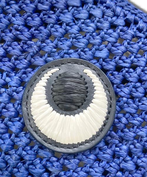 ANYA HINDMARCH（アニヤ・ハインドマーチ）ANYA HINDMARCH (アニヤハインドマーチ) アイズ クロスボディーバック ブルーの古着・服飾アイテム