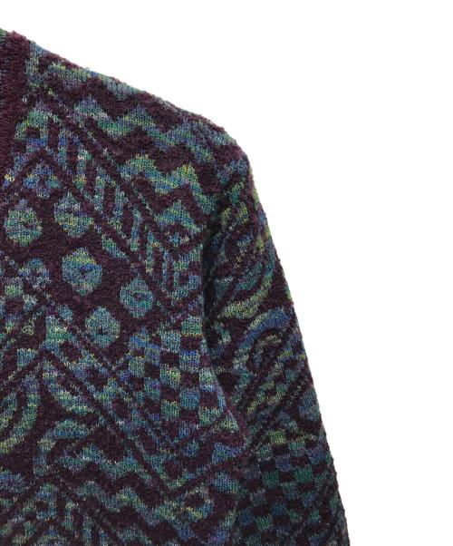 missoni（ミッソーニ）missoni (ミッソーニ) カーディガン パープル サイズ:44の古着・服飾アイテム