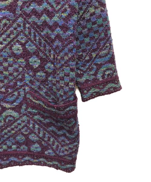 missoni（ミッソーニ）missoni (ミッソーニ) カーディガン パープル サイズ:44の古着・服飾アイテム