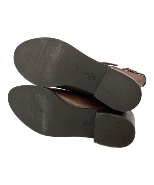 COLE HAAN（コールハーン）COLE HAAN (コールハーン) レザー切替ロングブーツ ブラウン サイズ:6Bの古着・服飾アイテム