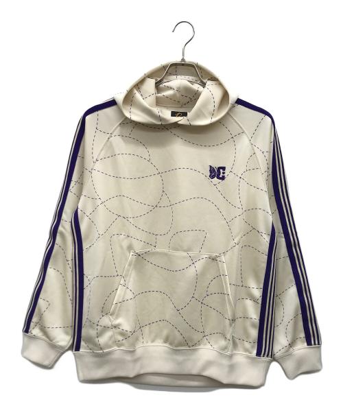 Needles（ニードルズ）Needles (ニードルズ) DC SHOES (ディーシーシューズ) Track Hoody アイボリー×パープル サイズ:Mの古着・服飾アイテム