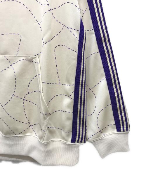 Needles（ニードルズ）Needles (ニードルズ) DC SHOES (ディーシーシューズ) Track Hoody アイボリー×パープル サイズ:Mの古着・服飾アイテム