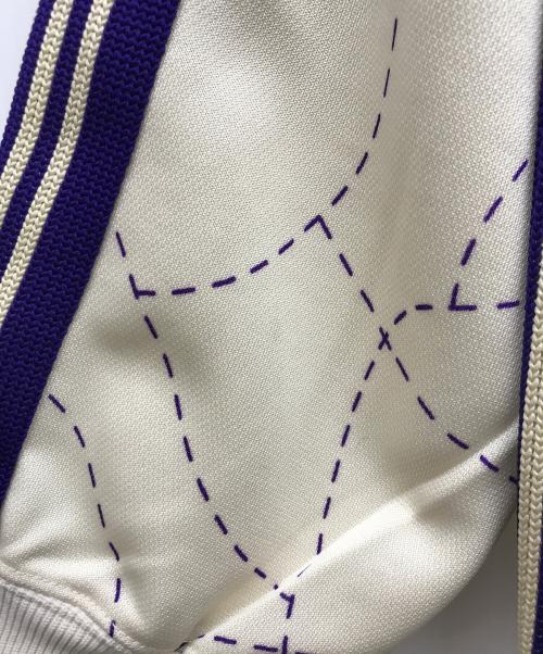 Needles（ニードルズ）Needles (ニードルズ) DC SHOES (ディーシーシューズ) Track Hoody アイボリー×パープル サイズ:Mの古着・服飾アイテム