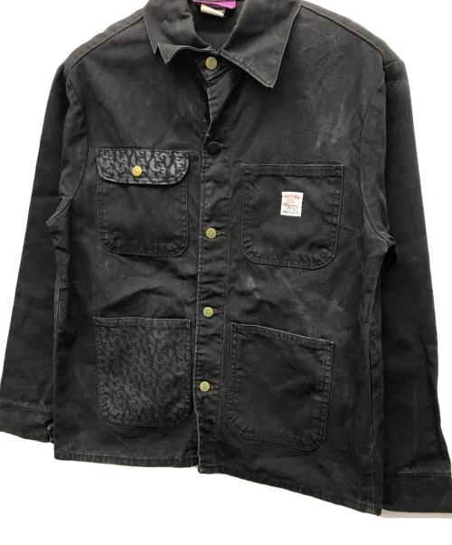 HOUSE33（ハウスサーティ―スリー）HOUSE33 (ハウスサーティ―スリー) POINTER BRAND (ポインターブランド) カバーオール ブラック サイズ:Mの古着・服飾アイテム