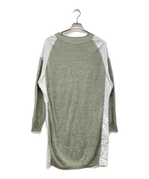 Y's（ワイズ）Y's (ワイズ) リネン切替ワンピース オリーブ サイズ:2の古着・服飾アイテム