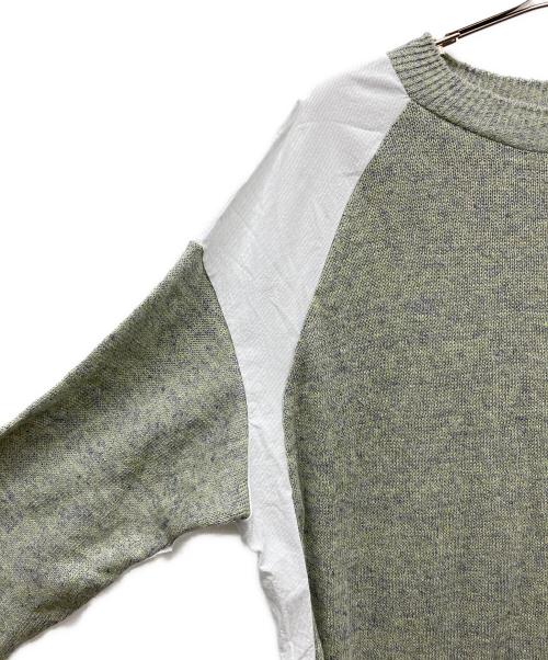 Y's（ワイズ）Y's (ワイズ) リネン切替ワンピース オリーブ サイズ:2の古着・服飾アイテム