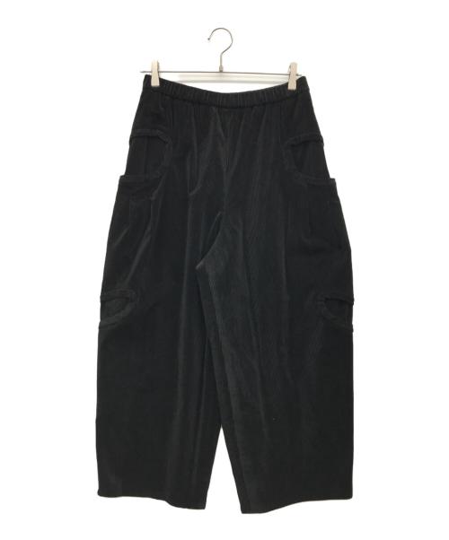 慈雨（ジウ）慈雨 (ジウ) コーデュロイパンツ ブラック サイズ:40の古着・服飾アイテム