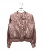 TATRASタトラス）の古着「レーリチ ノーカラーダウンジャケット」｜ピンク