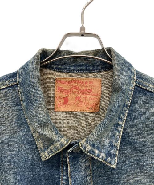 STUDIO D'ARTISAN（ステュディオダルチザン）STUDIO D'ARTISAN (ステュディオダルチザン) デニムジャケット インディゴ サイズ:44の古着・服飾アイテム