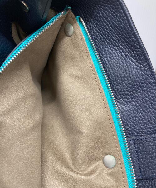 serapian（セラピアン）serapian (セラピアン) ハンドバッグ ネイビーの古着・服飾アイテム