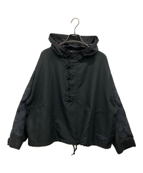 X-GIRL（エックスガール）X-girl (エックスガール) チャイナパーカー ブラック サイズ:XSの古着・服飾アイテム