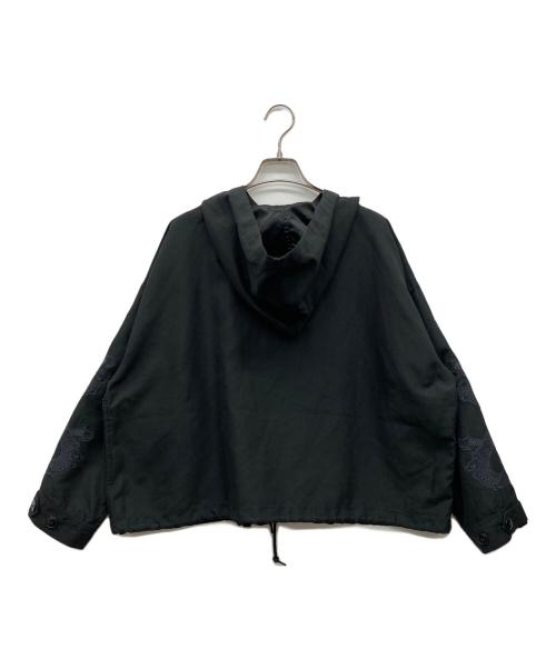 X-GIRL（エックスガール）X-girl (エックスガール) チャイナパーカー ブラック サイズ:XSの古着・服飾アイテム