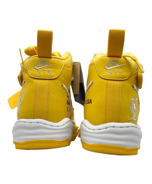 NIKE（ナイキ）NIKE (ナイキ) OFFWHITE (オフホワイト) AIR FORCE 1 MID SP LTHR イエロー×ホワイト サイズ:US10の古着・服飾アイテム