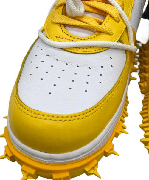 NIKE（ナイキ）NIKE (ナイキ) OFFWHITE (オフホワイト) AIR FORCE 1 MID SP LTHR イエロー×ホワイト サイズ:US10の古着・服飾アイテム