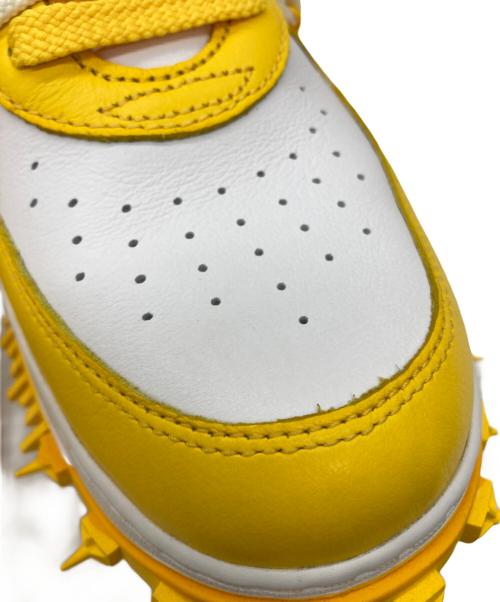 NIKE（ナイキ）NIKE (ナイキ) OFFWHITE (オフホワイト) AIR FORCE 1 MID SP LTHR イエロー×ホワイト サイズ:US10の古着・服飾アイテム