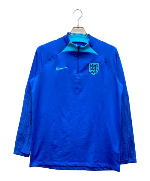 NIKE（ナイキ）NIKE (ナイキ) ハーフジップカットソー ブルー サイズ:Lの古着・服飾アイテム