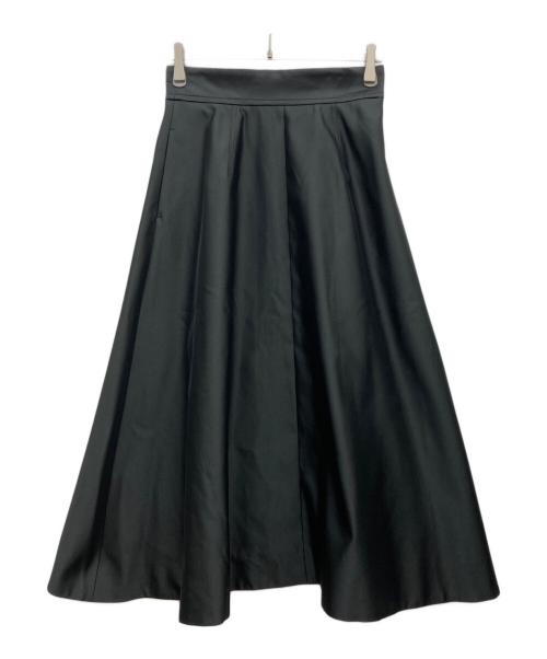 IENA（イエナ）IENA (イエナ) ポリエステルシルクフレアスカート ブラック サイズ:38の古着・服飾アイテム